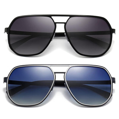 〖Dealsforyoudays〗Sungait Polygon Aviator Sunglasses for Men Polarized Trendy Square Sun Glasses Retro Pilot Shades UV Protection