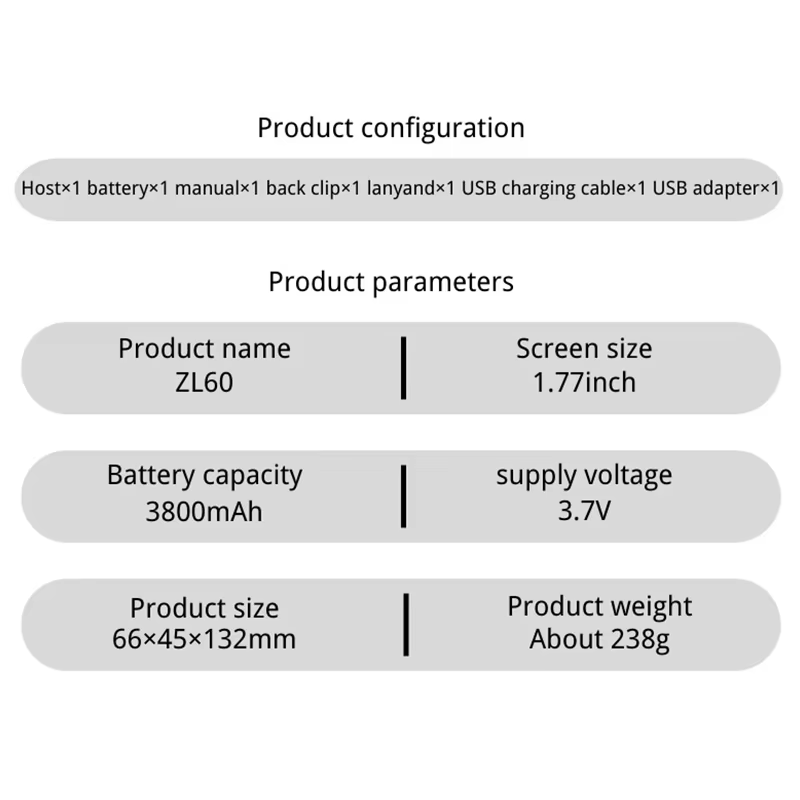 Ruyage Radio Zello Walkie-Talkie(ZL60)