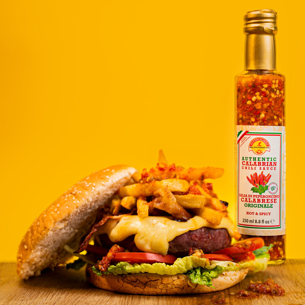 TuttoCalabria Calabrian Chili Hot Sauce “Hot & Tangy” – 8.8 oz (250 ml)