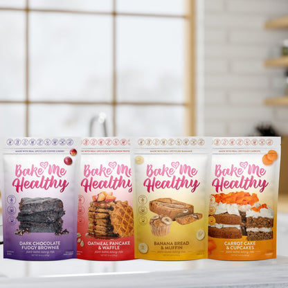 Bake Me Healthy Dark Chocolate Fudgy Brownie Plant-Based Baking Mix