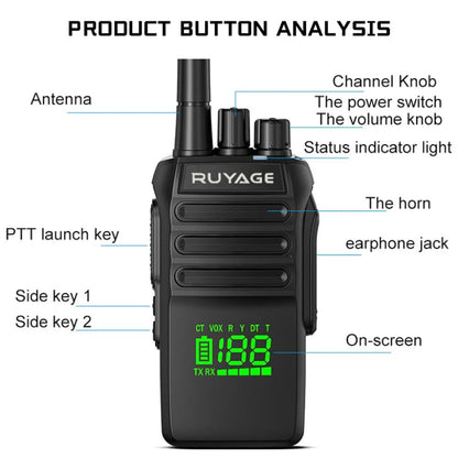 Ruyage Radio Waterproof Walkie-Talkie(T40)