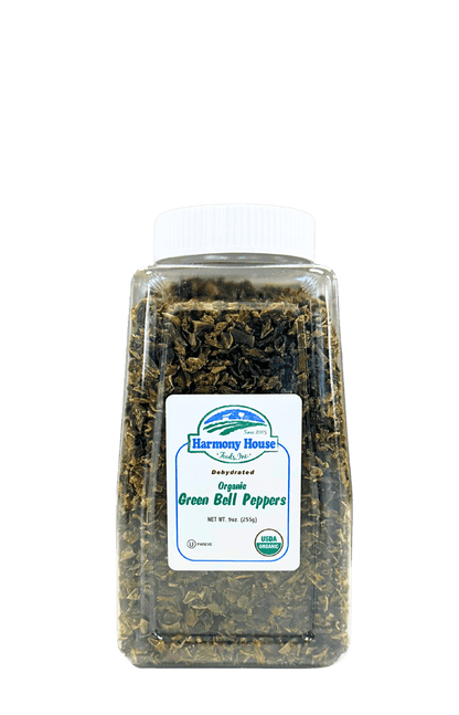 Bell Pepper, Green, Dried, Organic