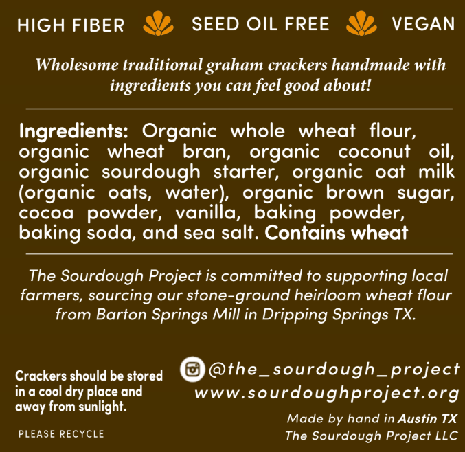 Chocolate Sourdough Graham Crackers