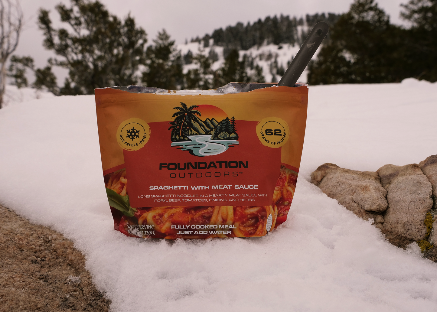 FOUNDATION Outdoors Spaghetti with Meat Sauce Meal
