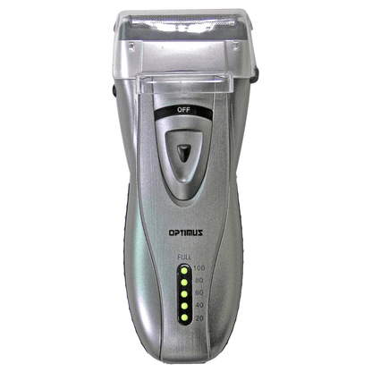 Optimus Cordless Rechargeable LED Shaver with Pop-Up Trimmer