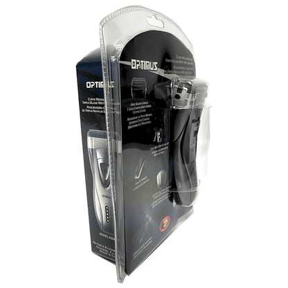 Optimus Cordless Rechargeable LED Shaver with Pop-Up Trimmer