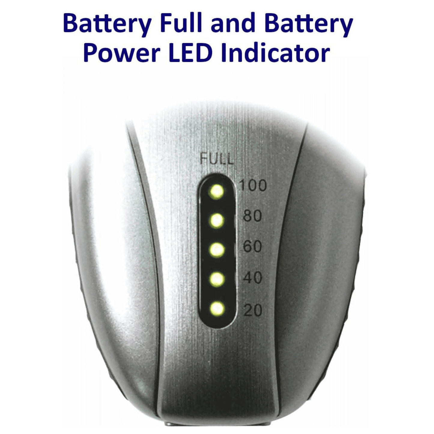 Optimus Cordless Rechargeable LED Shaver with Pop-Up Trimmer