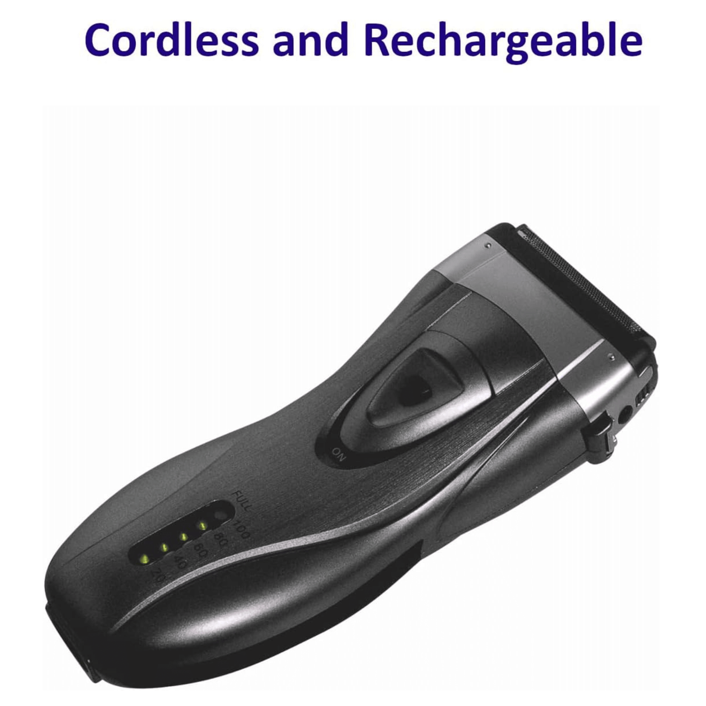 Optimus Cordless Rechargeable LED Shaver with Pop-Up Trimmer