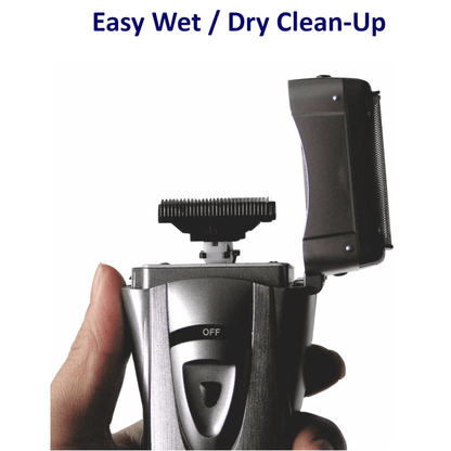 Optimus Cordless Rechargeable LED Shaver with Pop-Up Trimmer