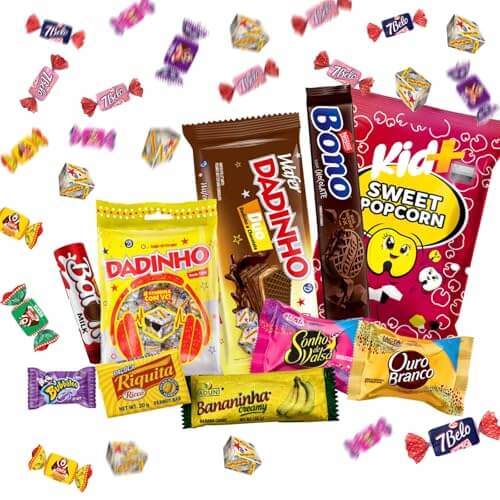TikTok Viral Brazilian Candy Variety Box - 40 Authentic Treats & Chocolates