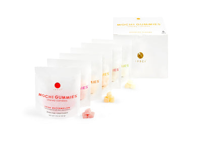 TikTok Viral - ISSEI Mochi Gummies, Award-Winning Japanese Chewy Candy | Rainbow Variety 6-Pack (1.76oz)