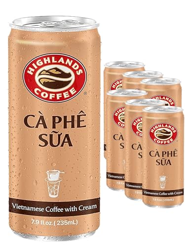 Highlands Coffee Vietnamese Ice Coffee with Condensed Milk (CA PHE SUA DA) 7.9 oz Coffee Can Roast Medium Can