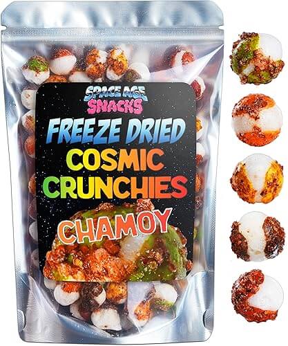 TikTok Viral - Cosmic Crunchies Freeze-Dried Candy, Chamoy Flavor 8oz | Spicy-Sweet Mexican Snack