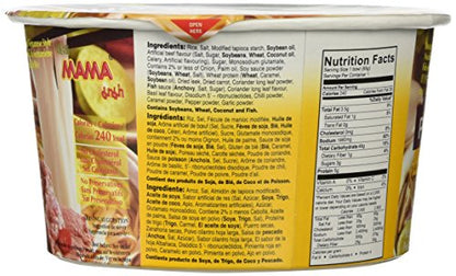 MAMA Pho Bo Instant Beef Soup Bowl Noodle In Vietnamese Style (6-Bowl Pack, 2.29 oz Per Bowl)