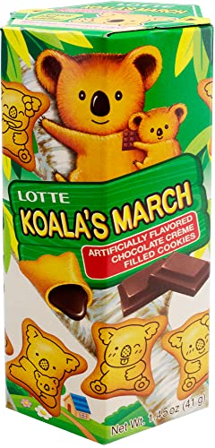 Lotte Koala's March Cookies - Chocolate Cream Filled Biscuits (1.45 oz)