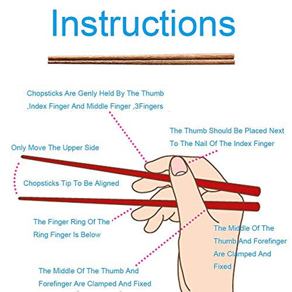 10-Pairs Wooden Chopsticks, (9.8 Inch)