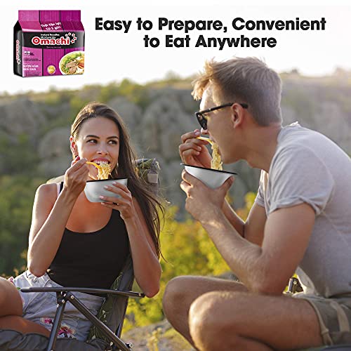 OMACHI Golden Potato Noodles - Braised Pork Rib Flavor - Made with Natural Ingredients (Braised Pork Rib, Pack of 5)