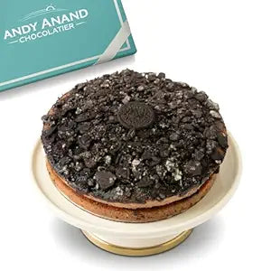 Andy Anand Gluten-Free Cookies & Cream Cake, 9-Inch, 2 lb – Hand-Baked, All-Natural, No Preservatives, Birthday & Celebration Gift Box