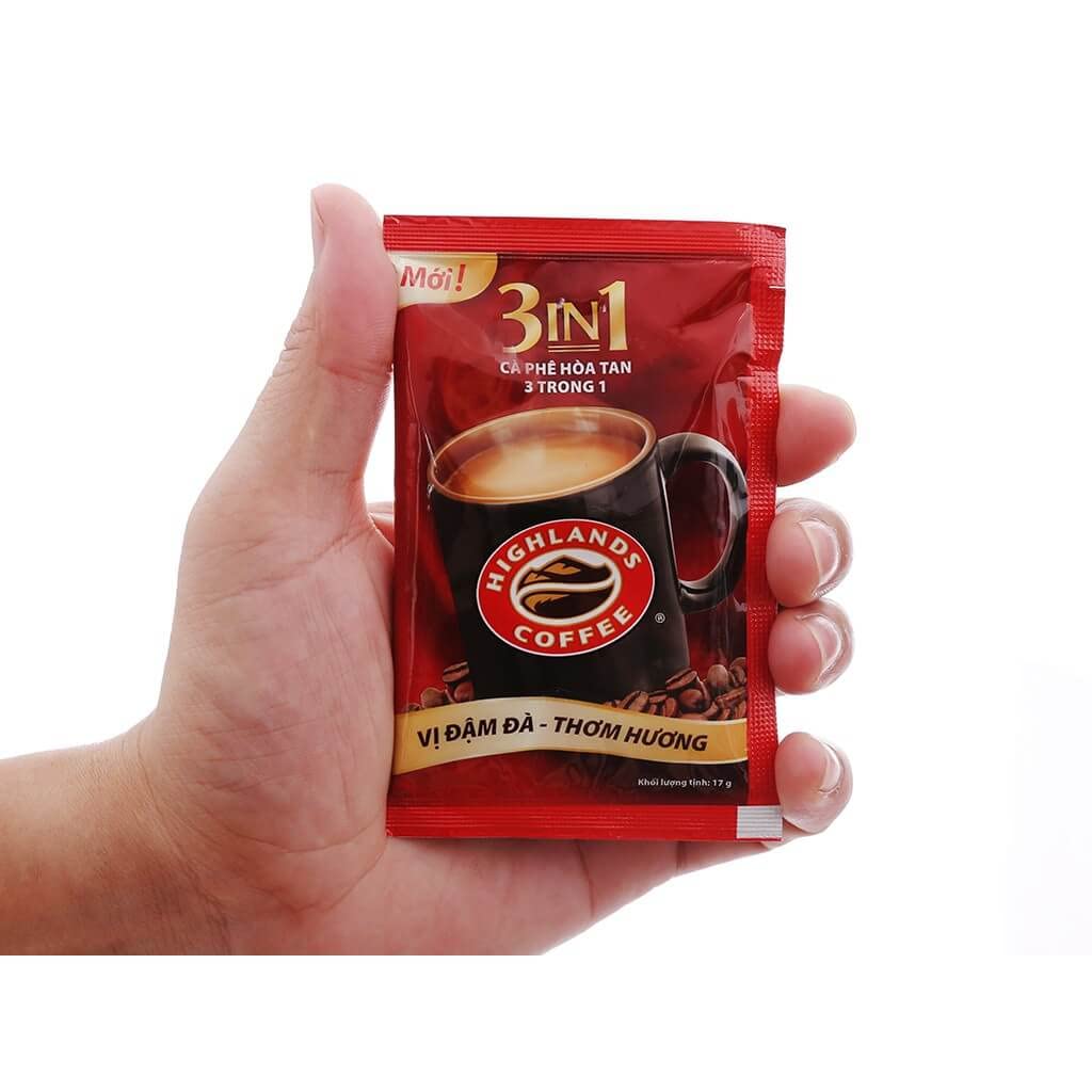 Vietnam Instant Coffee - 3 In 1 Instant Coffee From Highlands Coffee - Bag of 50 sachets (29.98 Oz)