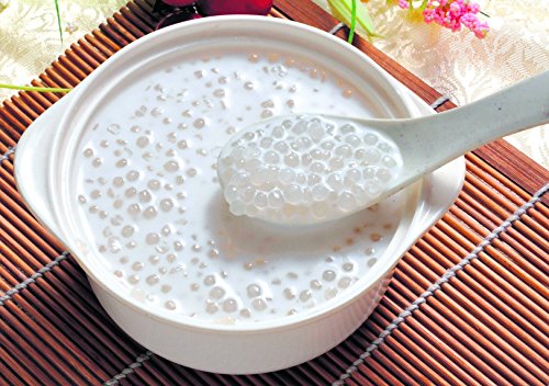 Small Tapioca Boba Pearls (Sago Balls) from Cassava -Translucent & Flavor-Absorbent - Ideal for Soup or Sauce Thickening
