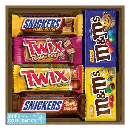 Mars Variety Pack - M&M's, Snickers & Twix Full Size Chocolate Bars (18 Count)