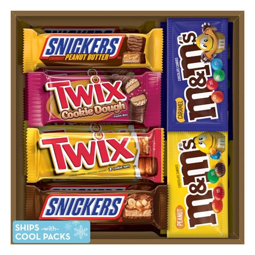 Mars Variety Pack - M&M's, Snickers & Twix Full Size Chocolate Bars (18 Count)