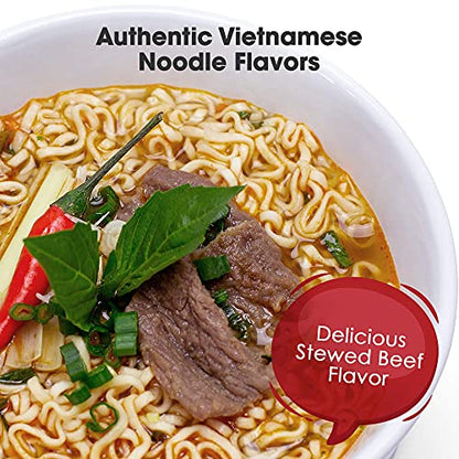 OMACHI Golden Potato Noodles - Beef Stew Flavor - Made with Natural Ingredients (Beef Stew, Pack of 5)