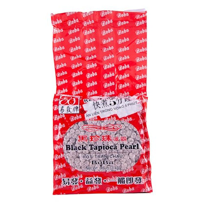 E-FA BRAND E8 Boba Black Tapioca Pearl, Fresh Boba/Bubble Tea Ready in 5 Minutes, 6.6 LB