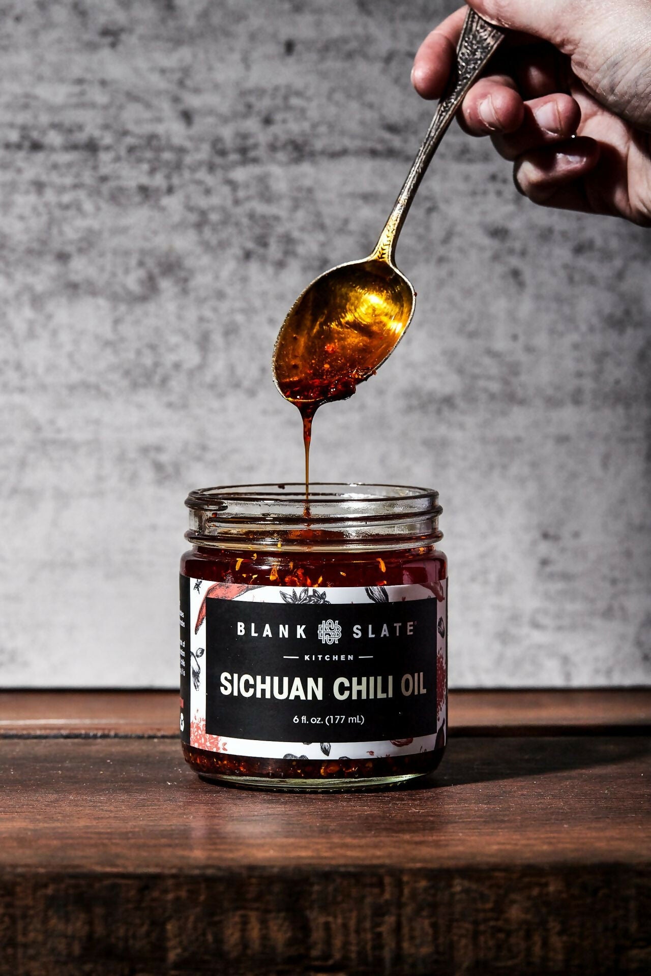 Blank Slate Sichuan Chili Oil Jar - 12 jars x 6oz case