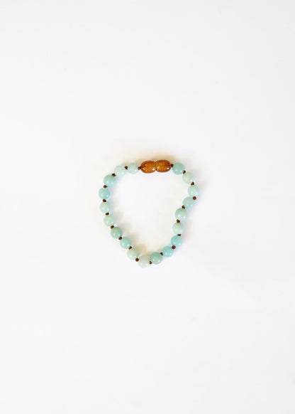 Pure Gemstone + Amazonite || Anklet or Bracelet