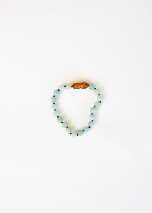 Pure Gemstone + Amazonite || Anklet or Bracelet