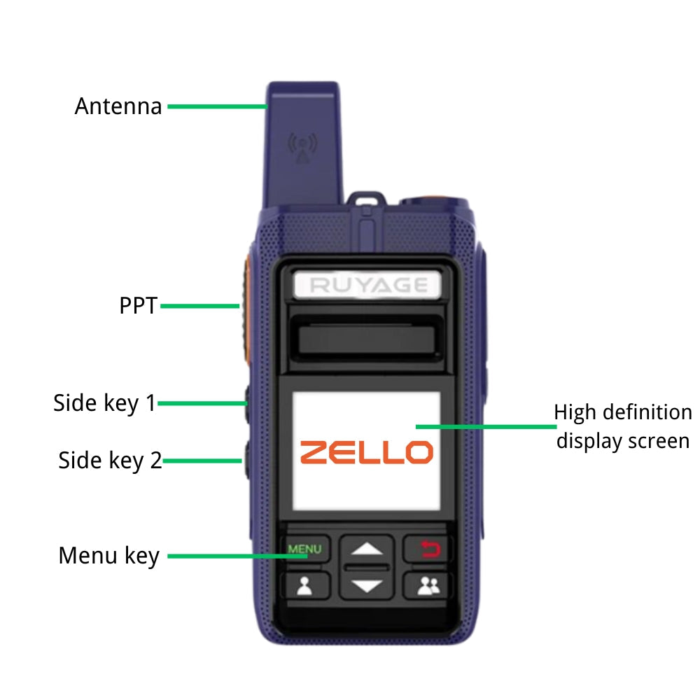 Ruyage Radio Zello Walkie-Talkie(RY70)