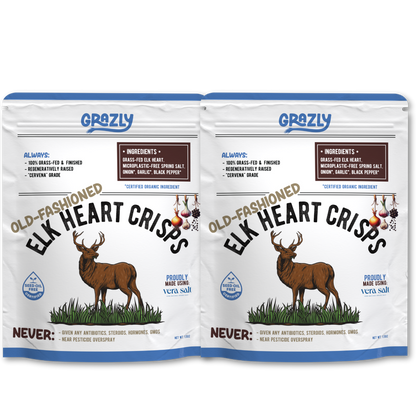 Elk Heart Crisps - 100% Grass-Fed/Finished