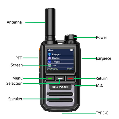 Ruyage Radio Nationwide PTT Walkie-Talkie(R1)