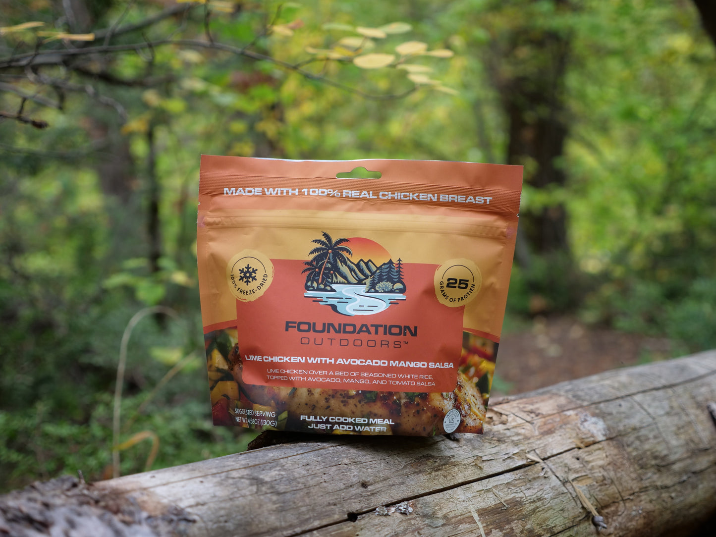 FOUNDATION Outdoors Lime Chicken with Avocado, Mango Salsa Meal