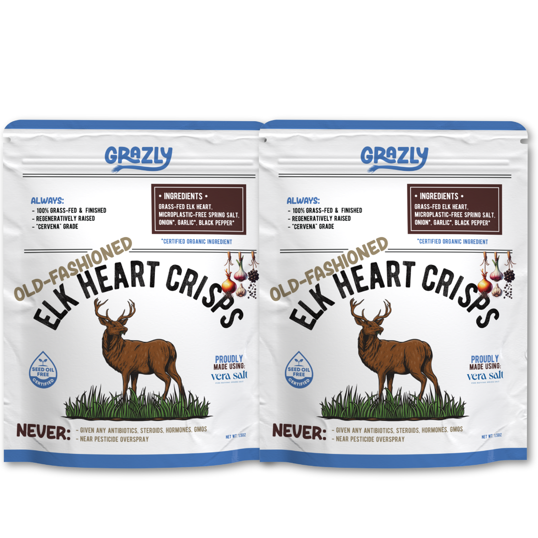 Elk Heart Crisps - 100% Grass-Fed/Finished
