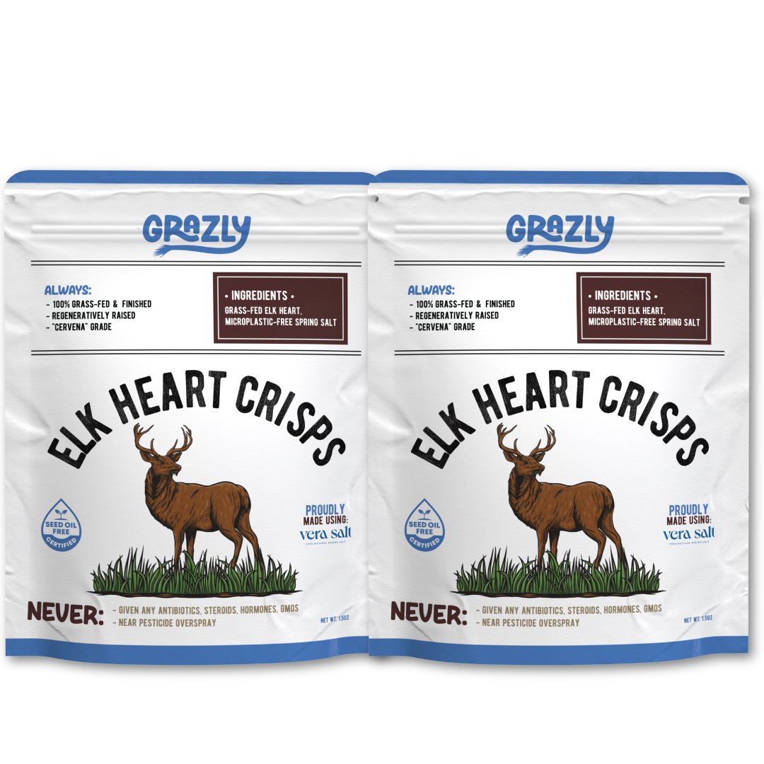 Elk Heart Crisps - 100% Grass-Fed/Finished