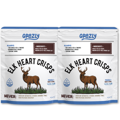 Elk Heart Crisps - 100% Grass-Fed/Finished