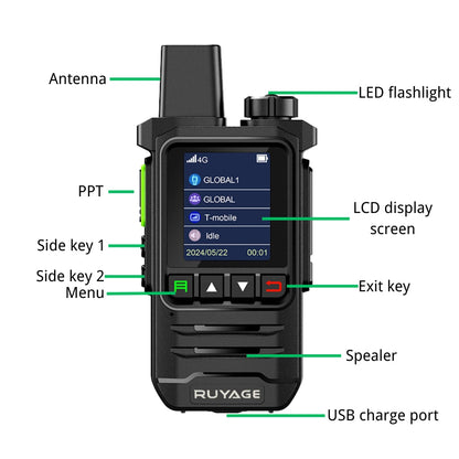 Ruyage Radio Nationwide PTT Walkie-Talkie(X20)