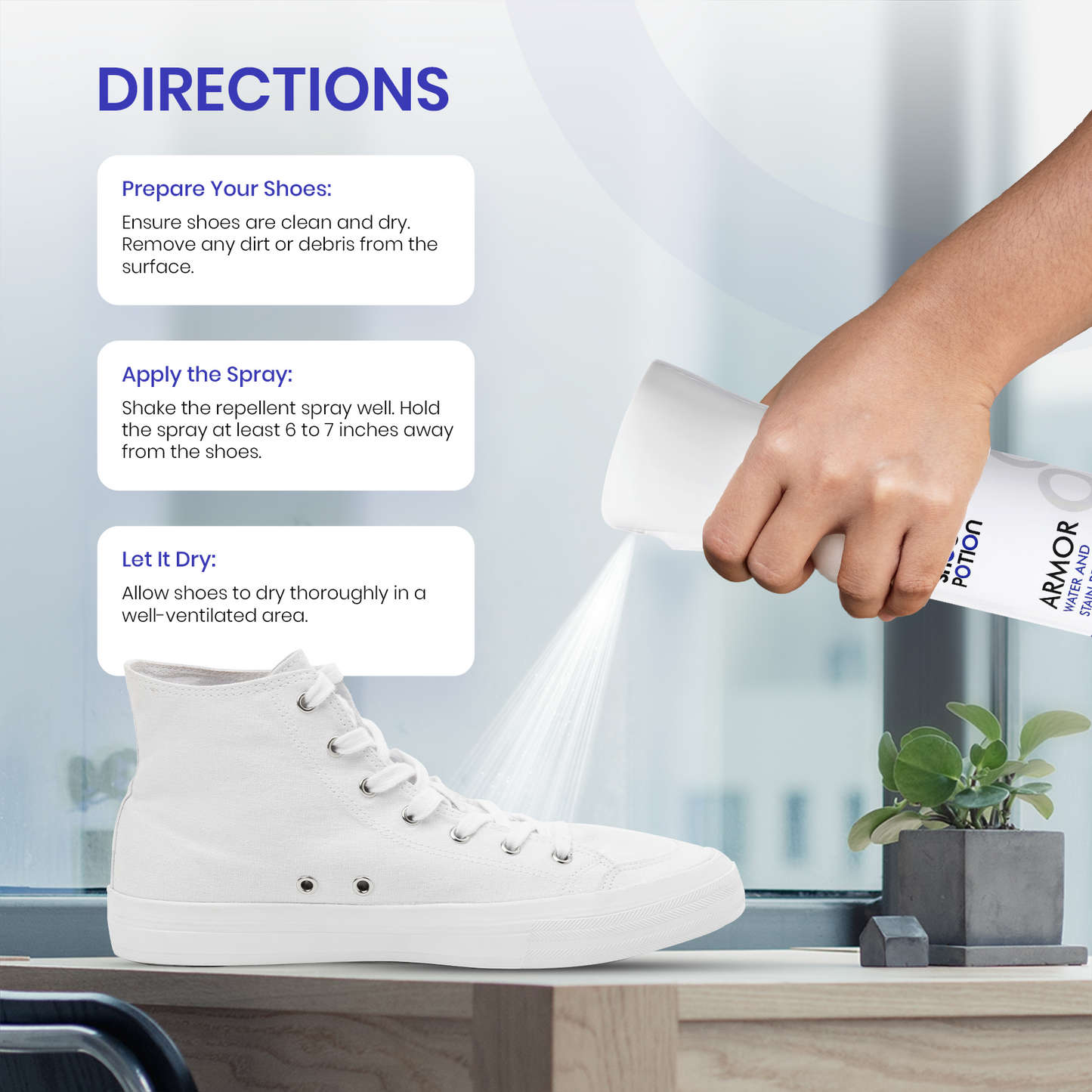 Water and Stain Repellent Spray