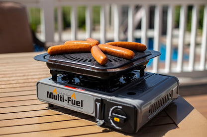 Portable Conversion Grill for Multi-Fuel and Portable Cooktops, Black, 12 X 12 X 3