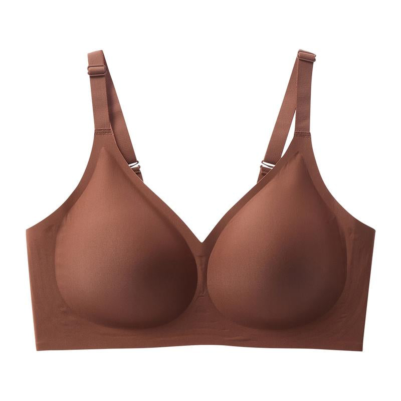 VRCOMFY Jelly Wireless Women Comfortable Push up Bras Wireless Seamless Full Coverage Bra Buttery Soft Everyday Tshirt Bra
