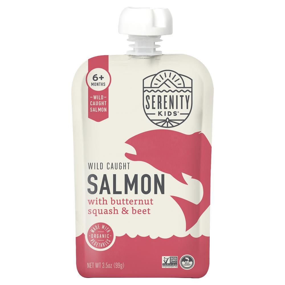 Serenity Kids - 'Salmon with Butternut Squash & Beet' Baby Pouch (3.5OZ)