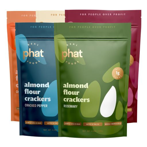 Real Phat Foods CARRO ONLY Multi Flavor Phat Crackers - 5 Pack