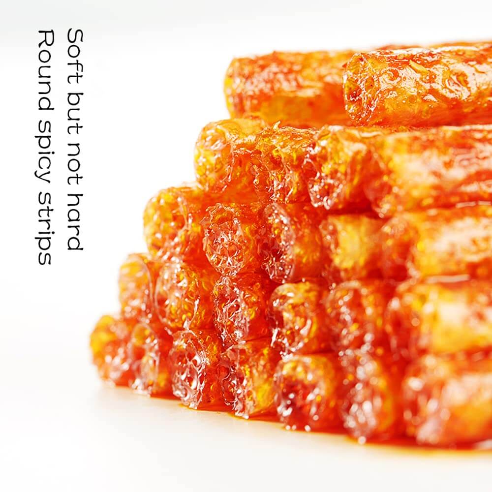 TikTok Viral - Chinese Latiao Spicy Gluten Strips, Authentic Vegan Snack 5.5oz | Wei Long