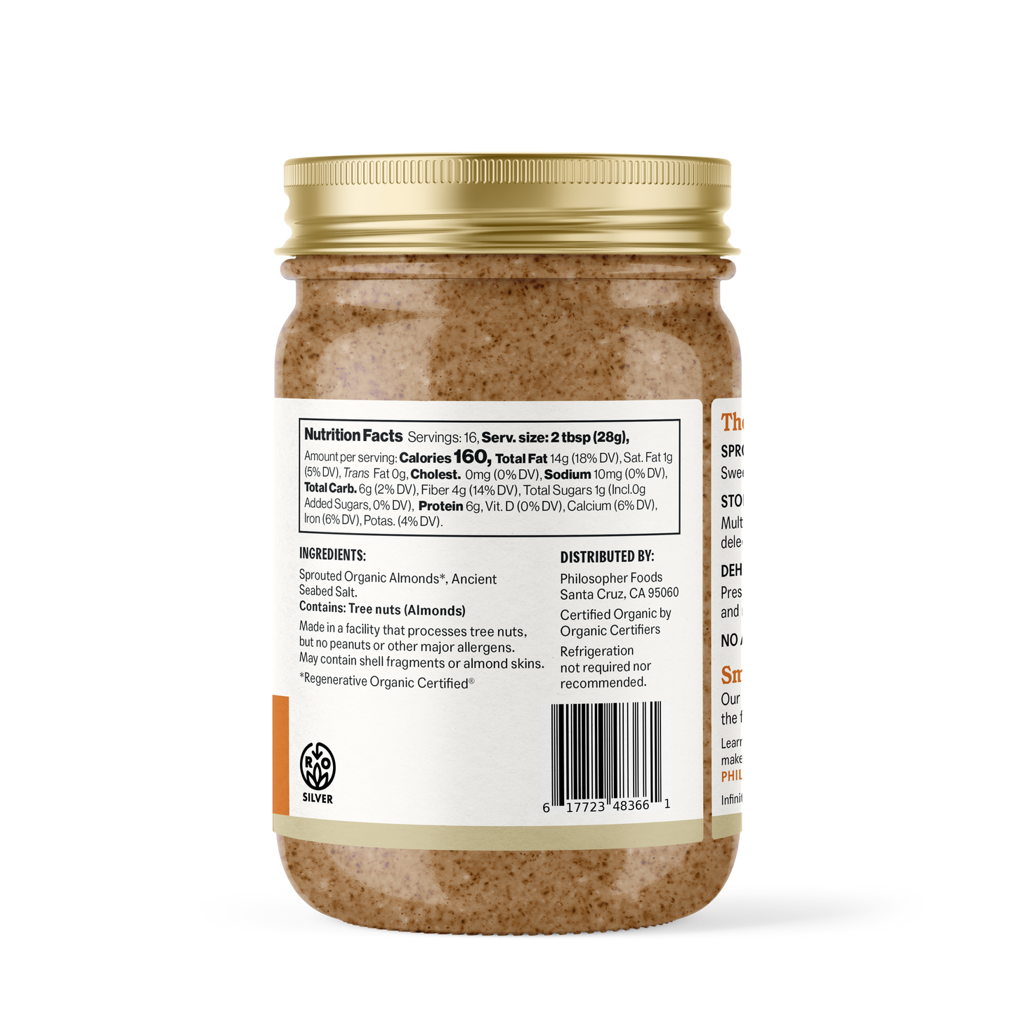 Naked Crunchy Sprouted Almond Butter