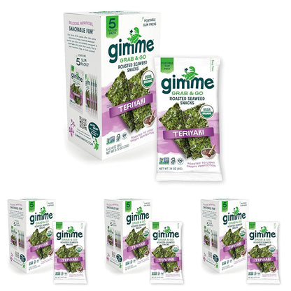 TikTok Viral Gimme Organic Roasted Seaweed Snacks - Multi-Flavor Pack