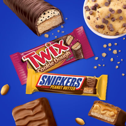 Mars Variety Pack - M&M's, Snickers & Twix Full Size Chocolate Bars (18 Count)