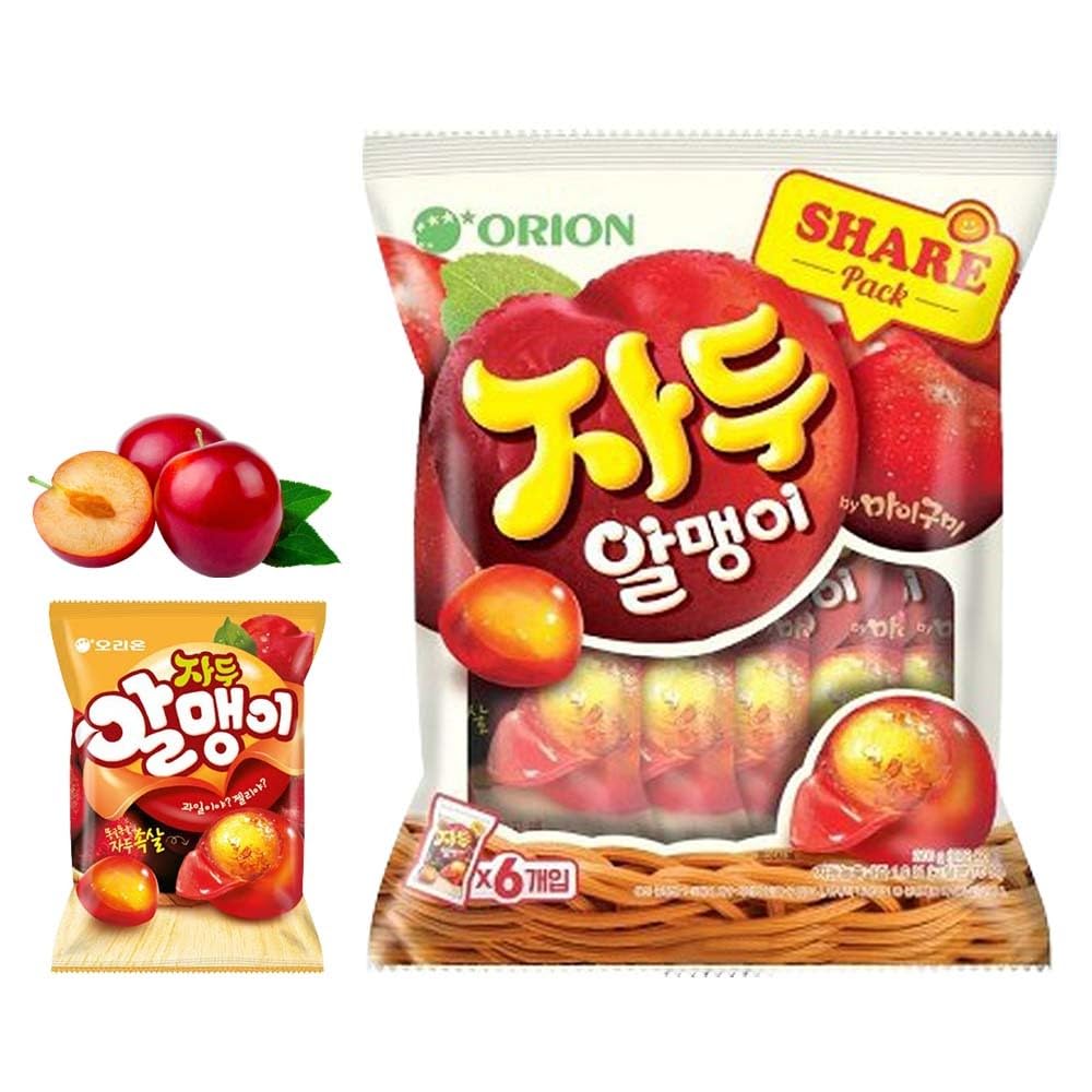 Viral on TikTok Korean Fruit Jelly Candy - 5 Flavor Mix - Chewy Gummy Snacks