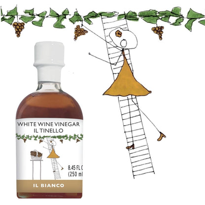 IL TINELLO, White Wine Vinegar Aceto di Vino Bianco, (8.45 fl oz) 250ml